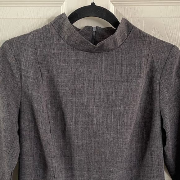 Rebecca Tatti Linen Blend Gray Women’s Mid-length Dress, Sz Large - Picture 11 of 12